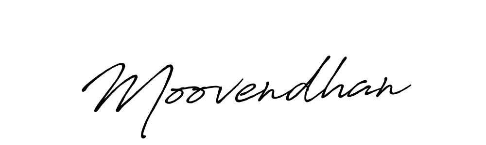 Create a beautiful signature design for name Moovendhan. With this signature (Antro_Vectra_Bolder) fonts, you can make a handwritten signature for free. Moovendhan signature style 7 images and pictures png