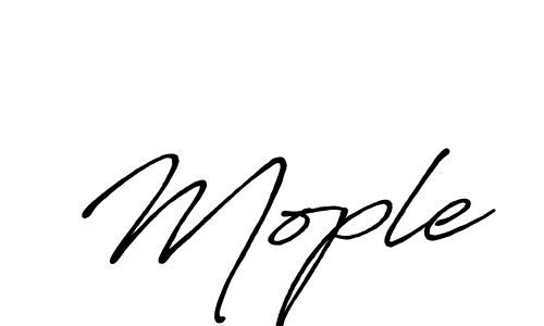 Create a beautiful signature design for name Mople. With this signature (Antro_Vectra_Bolder) fonts, you can make a handwritten signature for free. Mople signature style 7 images and pictures png