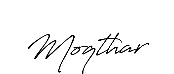 Create a beautiful signature design for name Moqthar. With this signature (Antro_Vectra_Bolder) fonts, you can make a handwritten signature for free. Moqthar signature style 7 images and pictures png