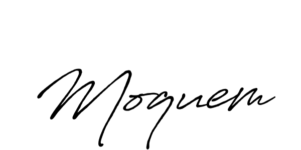 How to make Moquem signature? Antro_Vectra_Bolder is a professional autograph style. Create handwritten signature for Moquem name. Moquem signature style 7 images and pictures png