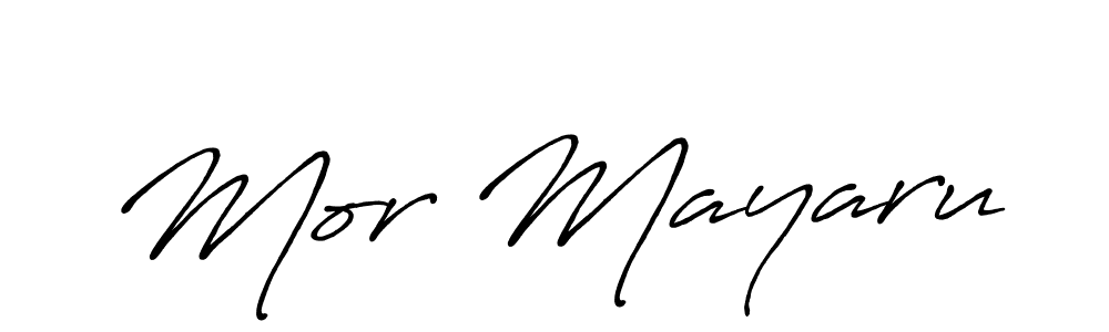 Design your own signature with our free online signature maker. With this signature software, you can create a handwritten (Antro_Vectra_Bolder) signature for name Mor Mayaru. Mor Mayaru signature style 7 images and pictures png