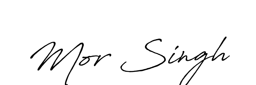 Also we have Mor Singh name is the best signature style. Create professional handwritten signature collection using Antro_Vectra_Bolder autograph style. Mor Singh signature style 7 images and pictures png