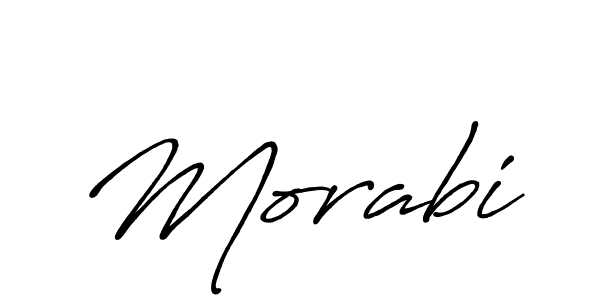 How to make Morabi signature? Antro_Vectra_Bolder is a professional autograph style. Create handwritten signature for Morabi name. Morabi signature style 7 images and pictures png