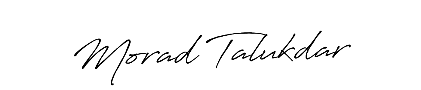 Morad Talukdar stylish signature style. Best Handwritten Sign (Antro_Vectra_Bolder) for my name. Handwritten Signature Collection Ideas for my name Morad Talukdar. Morad Talukdar signature style 7 images and pictures png