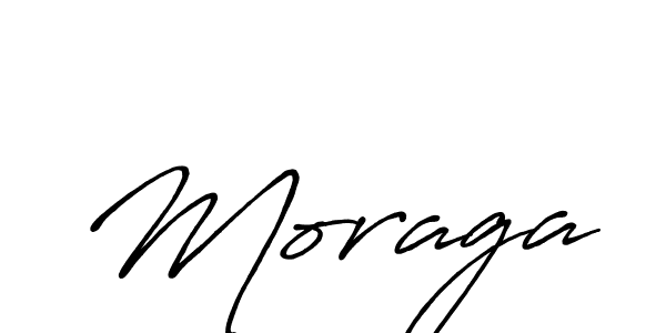 How to make Moraga name signature. Use Antro_Vectra_Bolder style for creating short signs online. This is the latest handwritten sign. Moraga signature style 7 images and pictures png