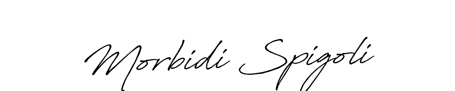 Similarly Antro_Vectra_Bolder is the best handwritten signature design. Signature creator online .You can use it as an online autograph creator for name Morbidi Spigoli. Morbidi Spigoli signature style 7 images and pictures png