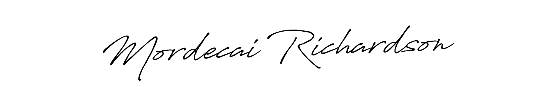 Use a signature maker to create a handwritten signature online. With this signature software, you can design (Antro_Vectra_Bolder) your own signature for name Mordecai Richardson. Mordecai Richardson signature style 7 images and pictures png