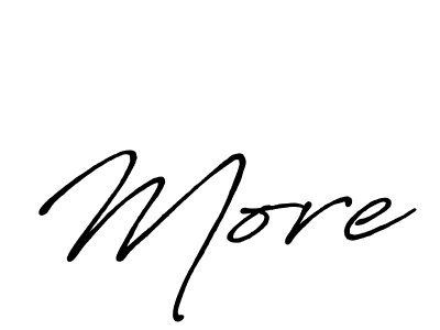 Make a short More signature style. Manage your documents anywhere anytime using Antro_Vectra_Bolder. Create and add eSignatures, submit forms, share and send files easily. More signature style 7 images and pictures png
