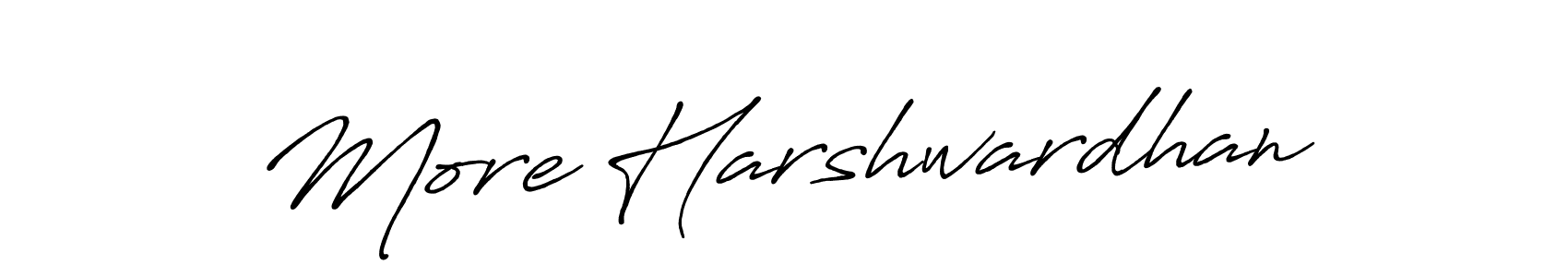 Make a beautiful signature design for name More Harshwardhan. With this signature (Antro_Vectra_Bolder) style, you can create a handwritten signature for free. More Harshwardhan signature style 7 images and pictures png