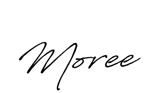 Also we have Moree name is the best signature style. Create professional handwritten signature collection using Antro_Vectra_Bolder autograph style. Moree signature style 7 images and pictures png
