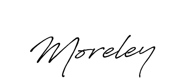 How to make Moreley signature? Antro_Vectra_Bolder is a professional autograph style. Create handwritten signature for Moreley name. Moreley signature style 7 images and pictures png