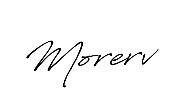 Antro_Vectra_Bolder is a professional signature style that is perfect for those who want to add a touch of class to their signature. It is also a great choice for those who want to make their signature more unique. Get Morerv name to fancy signature for free. Morerv signature style 7 images and pictures png