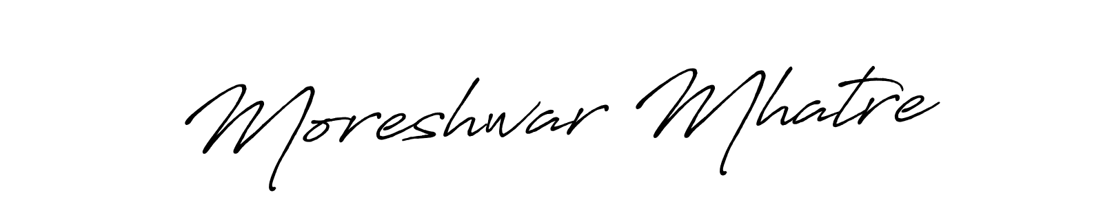 This is the best signature style for the Moreshwar Mhatre name. Also you like these signature font (Antro_Vectra_Bolder). Mix name signature. Moreshwar Mhatre signature style 7 images and pictures png