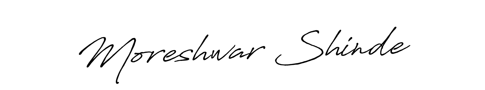 You should practise on your own different ways (Antro_Vectra_Bolder) to write your name (Moreshwar Shinde) in signature. don't let someone else do it for you. Moreshwar Shinde signature style 7 images and pictures png