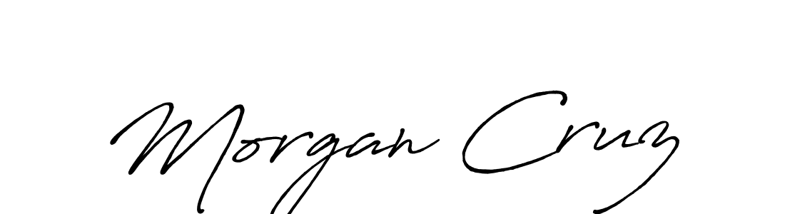 Use a signature maker to create a handwritten signature online. With this signature software, you can design (Antro_Vectra_Bolder) your own signature for name Morgan Cruz. Morgan Cruz signature style 7 images and pictures png