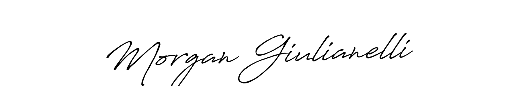 How to make Morgan Giulianelli signature? Antro_Vectra_Bolder is a professional autograph style. Create handwritten signature for Morgan Giulianelli name. Morgan Giulianelli signature style 7 images and pictures png