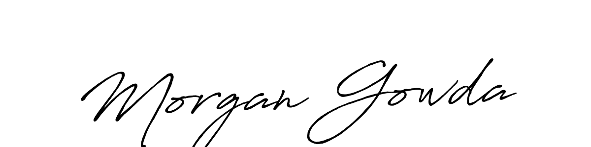 Design your own signature with our free online signature maker. With this signature software, you can create a handwritten (Antro_Vectra_Bolder) signature for name Morgan Gowda. Morgan Gowda signature style 7 images and pictures png