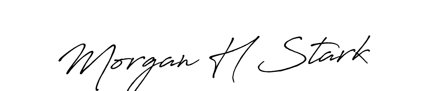 Make a beautiful signature design for name Morgan H Stark. Use this online signature maker to create a handwritten signature for free. Morgan H Stark signature style 7 images and pictures png