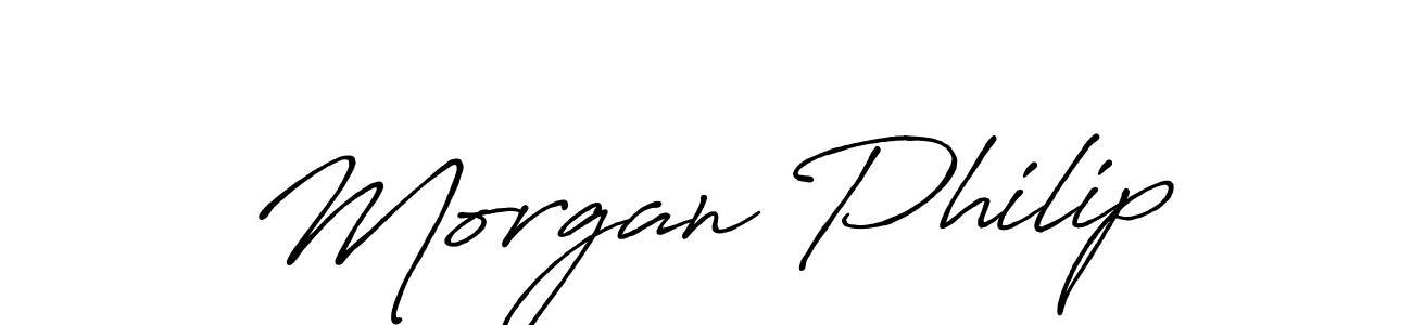 How to make Morgan Philip signature? Antro_Vectra_Bolder is a professional autograph style. Create handwritten signature for Morgan Philip name. Morgan Philip signature style 7 images and pictures png