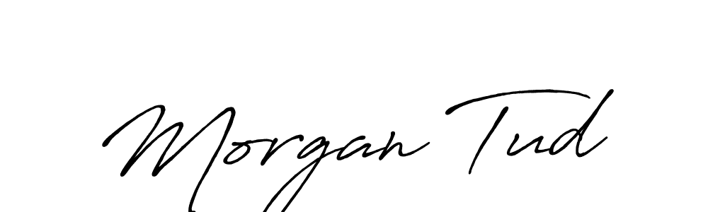Make a beautiful signature design for name Morgan Tud. With this signature (Antro_Vectra_Bolder) style, you can create a handwritten signature for free. Morgan Tud signature style 7 images and pictures png
