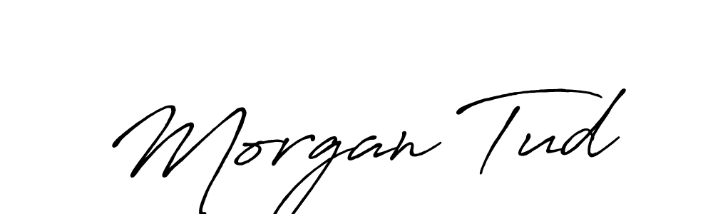 Create a beautiful signature design for name Morgan Tud. With this signature (Antro_Vectra_Bolder) fonts, you can make a handwritten signature for free. Morgan Tud signature style 7 images and pictures png