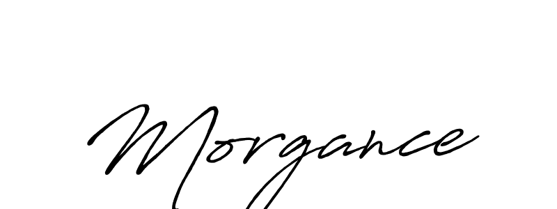 Design your own signature with our free online signature maker. With this signature software, you can create a handwritten (Antro_Vectra_Bolder) signature for name Morgance. Morgance signature style 7 images and pictures png