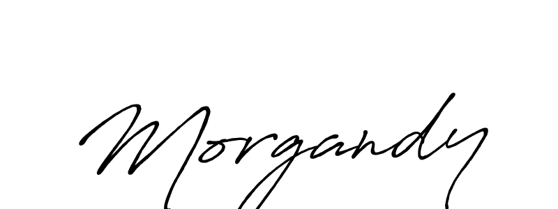 Morgandy stylish signature style. Best Handwritten Sign (Antro_Vectra_Bolder) for my name. Handwritten Signature Collection Ideas for my name Morgandy. Morgandy signature style 7 images and pictures png