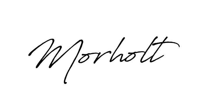 Make a beautiful signature design for name Morholt. With this signature (Antro_Vectra_Bolder) style, you can create a handwritten signature for free. Morholt signature style 7 images and pictures png