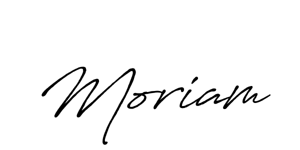 How to make Moriam name signature. Use Antro_Vectra_Bolder style for creating short signs online. This is the latest handwritten sign. Moriam signature style 7 images and pictures png