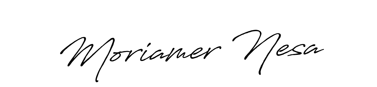 This is the best signature style for the Moriamer Nesa name. Also you like these signature font (Antro_Vectra_Bolder). Mix name signature. Moriamer Nesa signature style 7 images and pictures png