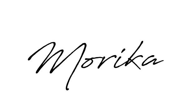 if you are searching for the best signature style for your name Morika. so please give up your signature search. here we have designed multiple signature styles  using Antro_Vectra_Bolder. Morika signature style 7 images and pictures png