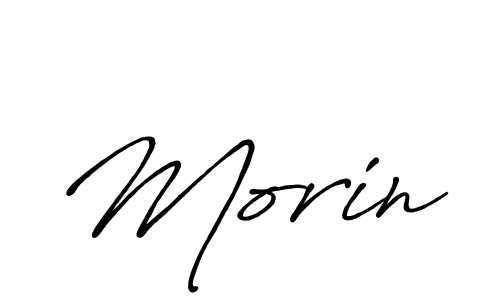 Design your own signature with our free online signature maker. With this signature software, you can create a handwritten (Antro_Vectra_Bolder) signature for name Morin. Morin signature style 7 images and pictures png