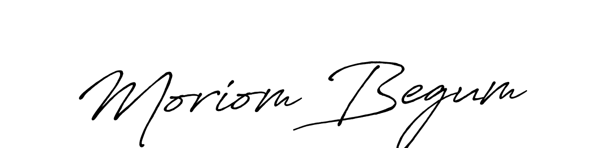 How to make Moriom Begum signature? Antro_Vectra_Bolder is a professional autograph style. Create handwritten signature for Moriom Begum name. Moriom Begum signature style 7 images and pictures png