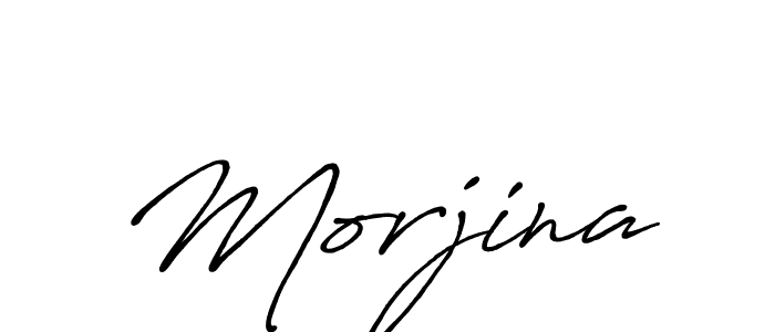 How to make Morjina name signature. Use Antro_Vectra_Bolder style for creating short signs online. This is the latest handwritten sign. Morjina signature style 7 images and pictures png