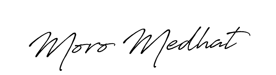 Design your own signature with our free online signature maker. With this signature software, you can create a handwritten (Antro_Vectra_Bolder) signature for name Moro Medhat. Moro Medhat signature style 7 images and pictures png