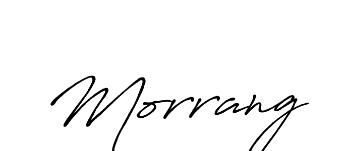 if you are searching for the best signature style for your name Morrang. so please give up your signature search. here we have designed multiple signature styles  using Antro_Vectra_Bolder. Morrang signature style 7 images and pictures png