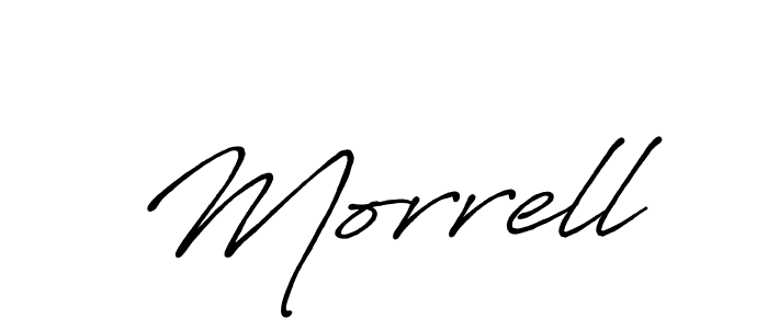 You should practise on your own different ways (Antro_Vectra_Bolder) to write your name (Morrell) in signature. don't let someone else do it for you. Morrell signature style 7 images and pictures png