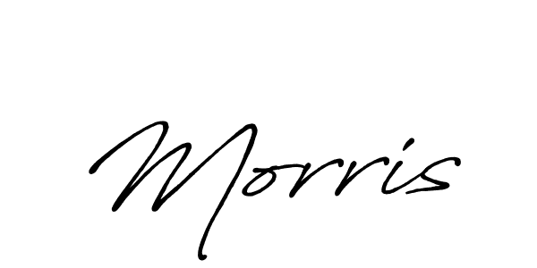 Design your own signature with our free online signature maker. With this signature software, you can create a handwritten (Antro_Vectra_Bolder) signature for name Morris. Morris signature style 7 images and pictures png