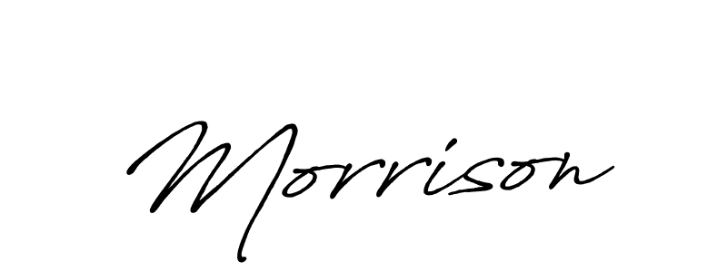 You should practise on your own different ways (Antro_Vectra_Bolder) to write your name (Morrison) in signature. don't let someone else do it for you. Morrison signature style 7 images and pictures png