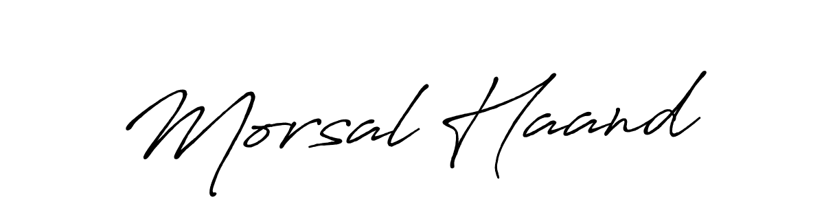 This is the best signature style for the Morsal Haand name. Also you like these signature font (Antro_Vectra_Bolder). Mix name signature. Morsal Haand signature style 7 images and pictures png