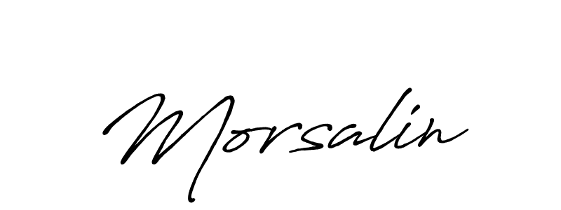 Similarly Antro_Vectra_Bolder is the best handwritten signature design. Signature creator online .You can use it as an online autograph creator for name Morsalin. Morsalin signature style 7 images and pictures png