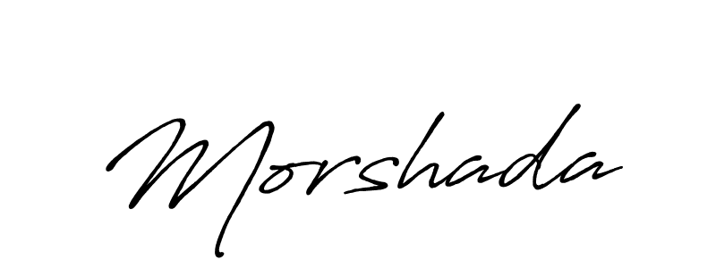 Morshada stylish signature style. Best Handwritten Sign (Antro_Vectra_Bolder) for my name. Handwritten Signature Collection Ideas for my name Morshada. Morshada signature style 7 images and pictures png