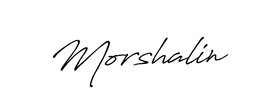 The best way (Antro_Vectra_Bolder) to make a short signature is to pick only two or three words in your name. The name Morshalin include a total of six letters. For converting this name. Morshalin signature style 7 images and pictures png