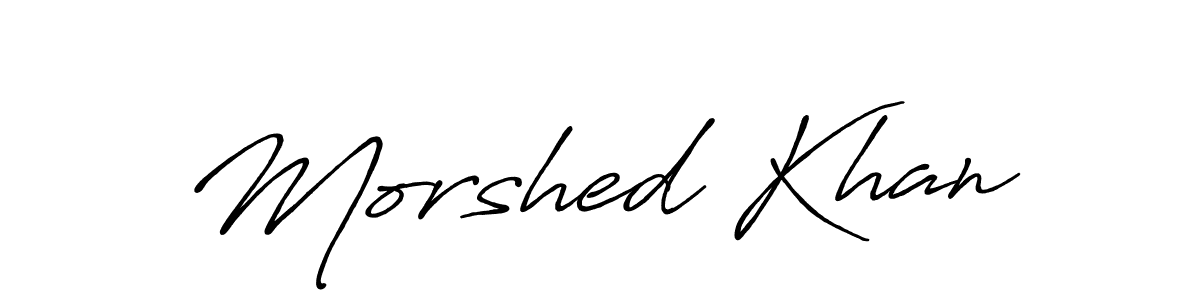 Antro_Vectra_Bolder is a professional signature style that is perfect for those who want to add a touch of class to their signature. It is also a great choice for those who want to make their signature more unique. Get Morshed Khan name to fancy signature for free. Morshed Khan signature style 7 images and pictures png