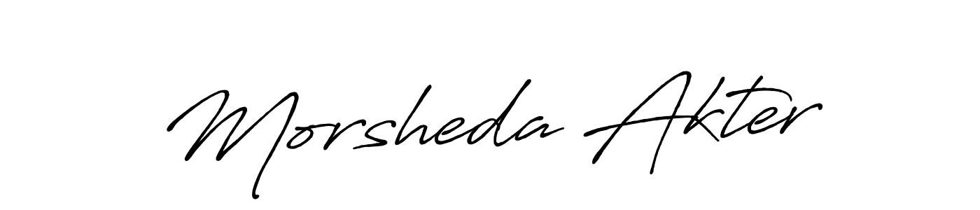 Antro_Vectra_Bolder is a professional signature style that is perfect for those who want to add a touch of class to their signature. It is also a great choice for those who want to make their signature more unique. Get Morsheda Akter name to fancy signature for free. Morsheda Akter signature style 7 images and pictures png