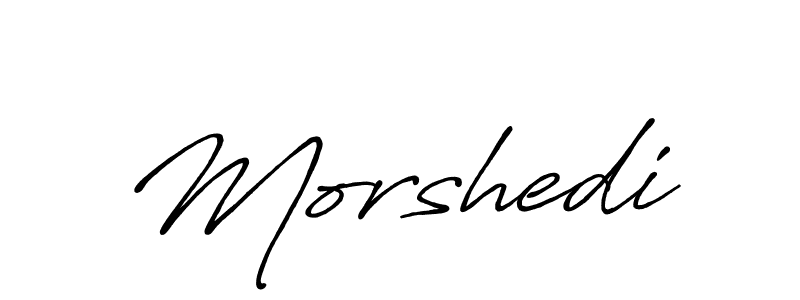 Also we have Morshedi name is the best signature style. Create professional handwritten signature collection using Antro_Vectra_Bolder autograph style. Morshedi signature style 7 images and pictures png