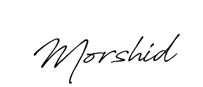 Morshid stylish signature style. Best Handwritten Sign (Antro_Vectra_Bolder) for my name. Handwritten Signature Collection Ideas for my name Morshid. Morshid signature style 7 images and pictures png