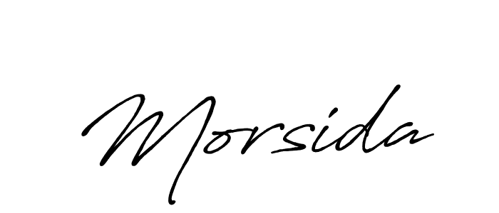 How to make Morsida signature? Antro_Vectra_Bolder is a professional autograph style. Create handwritten signature for Morsida name. Morsida signature style 7 images and pictures png