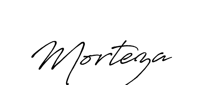Make a beautiful signature design for name Morteza. With this signature (Antro_Vectra_Bolder) style, you can create a handwritten signature for free. Morteza signature style 7 images and pictures png