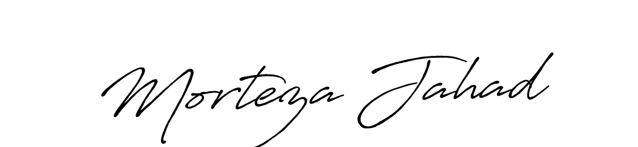 Make a short Morteza Jahad signature style. Manage your documents anywhere anytime using Antro_Vectra_Bolder. Create and add eSignatures, submit forms, share and send files easily. Morteza Jahad signature style 7 images and pictures png